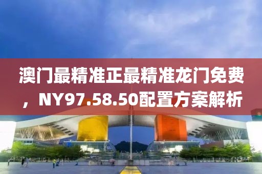 澳门最精准正最精准龙门免费，NY97.58.50配置方案解析