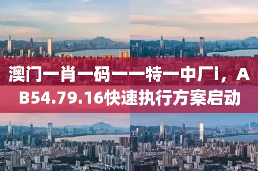 澳门一肖一码一一特一中厂i，AB54.79.16快速执行方案启动