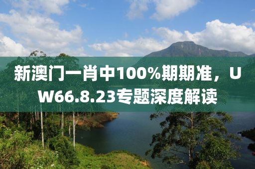 新澳门一肖中100%期期准，UW66.8.23专题深度解读