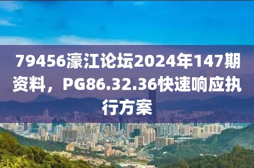 79456濠江论坛2024年147期资料，PG86.32.36快速响应执行方案