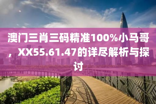 澳门三肖三码精准100%小马哥，XX55.61.47的详尽解析与探讨