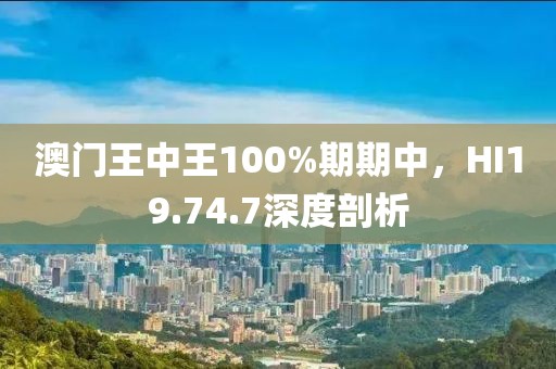 澳门王中王100%期期中，HI19.74.7深度剖析