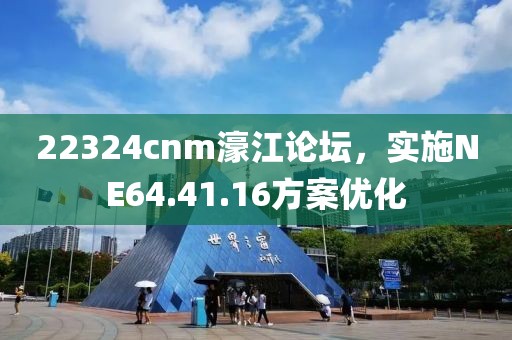 22324cnm濠江论坛，实施NE64.41.16方案优化