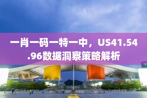一肖一码一特一中，US41.54.96数据洞察策略解析