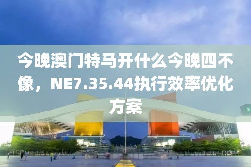 今晚澳门特马开什么今晚四不像，NE7.35.44执行效率优化方案