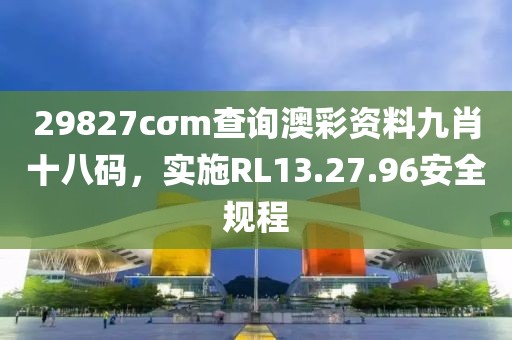 29827cσm查询澳彩资料九肖十八码，实施RL13.27.96安全规程
