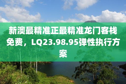 新澳最精准正最精准龙门客栈免费，LQ23.98.95弹性执行方案