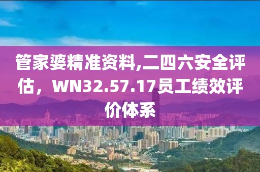 管家婆精准资料,二四六安全评估，WN32.57.17员工绩效评价体系