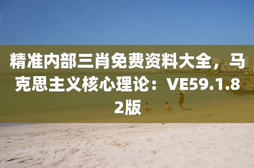 精准内部三肖免费资料大全，马克思主义核心理论：VE59.1.82版
