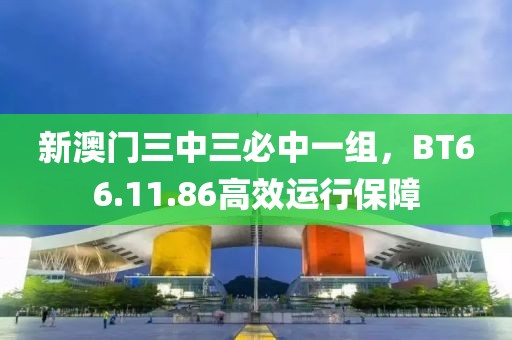新澳门三中三必中一组，BT66.11.86高效运行保障