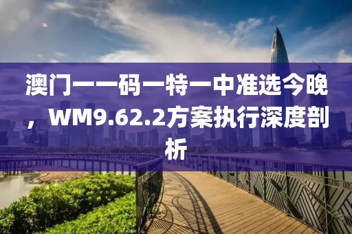 澳门一一码一特一中准选今晚，WM9.62.2方案执行深度剖析