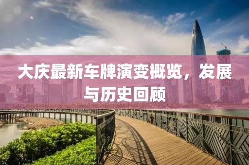 大庆最新车牌演变概览，发展与历史回顾