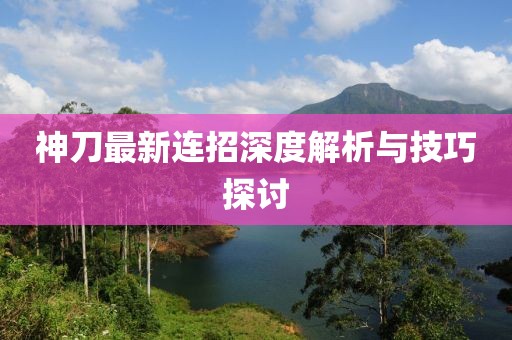 神刀最新连招深度解析与技巧探讨