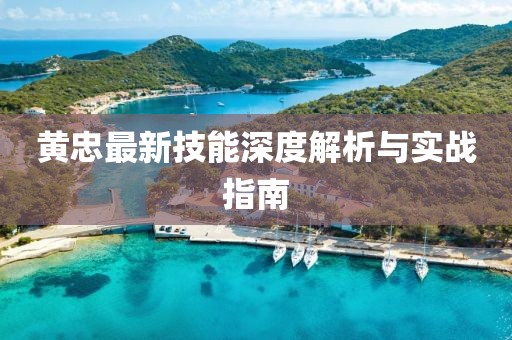 黄忠最新技能深度解析与实战指南