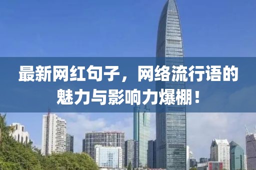 最新网红句子，网络流行语的魅力与影响力爆棚！