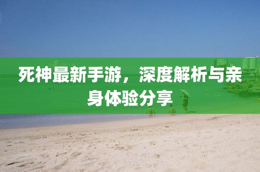 死神最新手游，深度解析与亲身体验分享