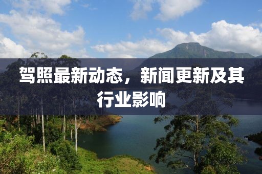 驾照最新动态，新闻更新及其行业影响