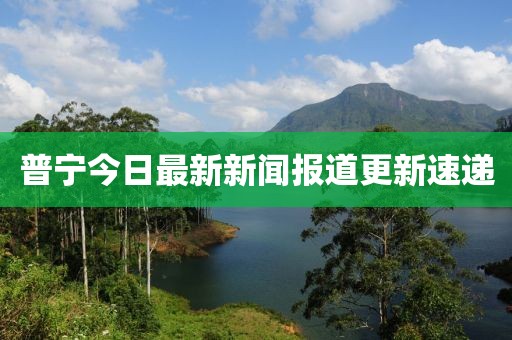 普宁今日最新新闻报道更新速递