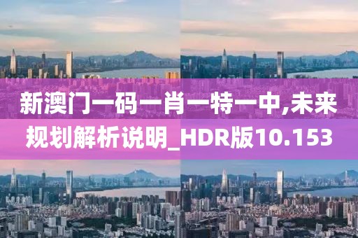 新澳门一码一肖一特一中,未来规划解析说明_HDR版10.153