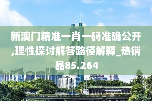 新澳门精准一肖一码准确公开,理性探讨解答路径解释_热销品85.264