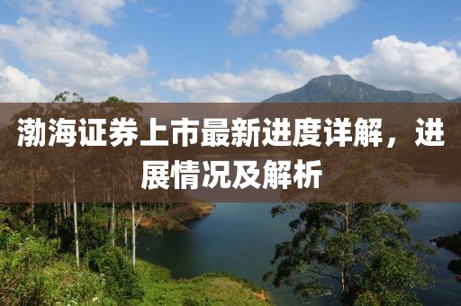 渤海证券上市最新进度详解，进展情况及解析