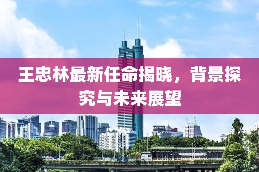 王忠林最新任命揭晓，背景探究与未来展望