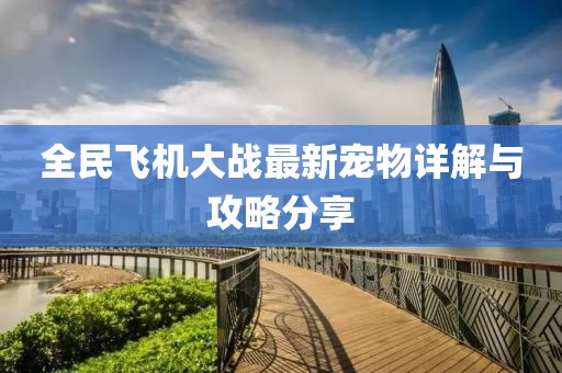 全民飞机大战最新宠物详解与攻略分享