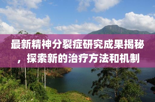 最新精神分裂症研究成果揭秘，探索新的治疗方法和机制