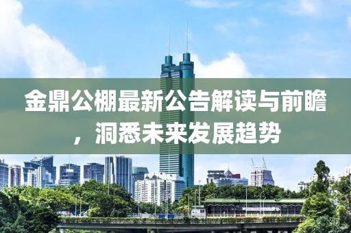 金鼎公棚最新公告解读与前瞻，洞悉未来发展趋势