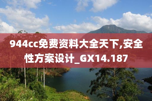 944cc免费资料大全天下,安全性方案设计_GX14.187