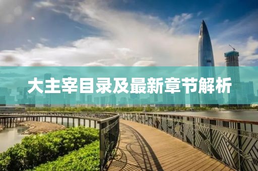 大主宰目录及最新章节解析