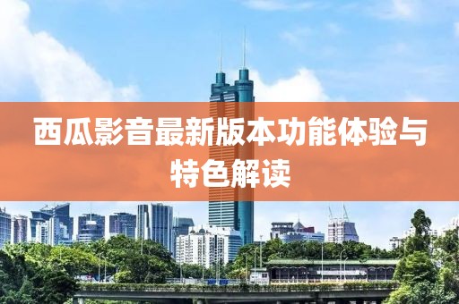 西瓜影音最新版本功能体验与特色解读