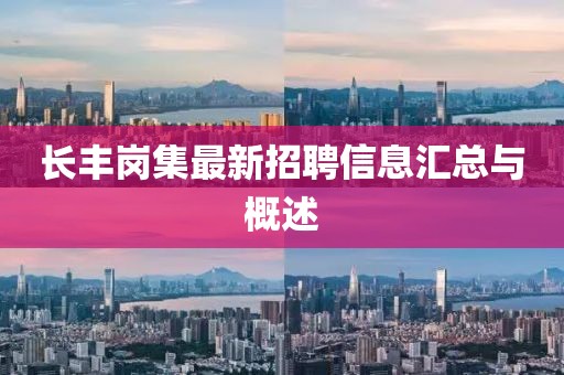 长丰岗集最新招聘信息汇总与概述