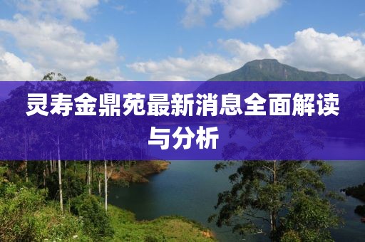 灵寿金鼎苑最新消息全面解读与分析