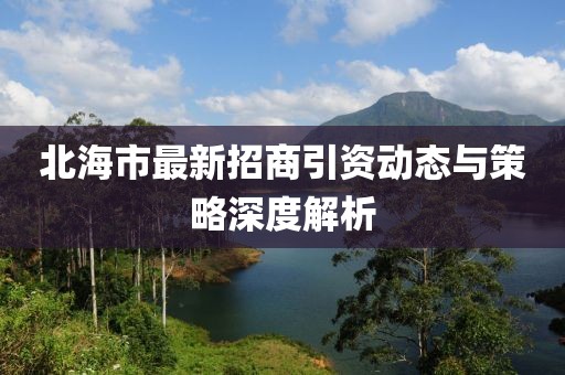 北海市最新招商引资动态与策略深度解析
