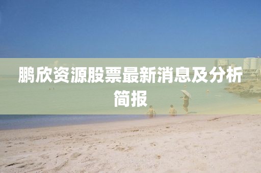 鹏欣资源股票最新消息及分析简报