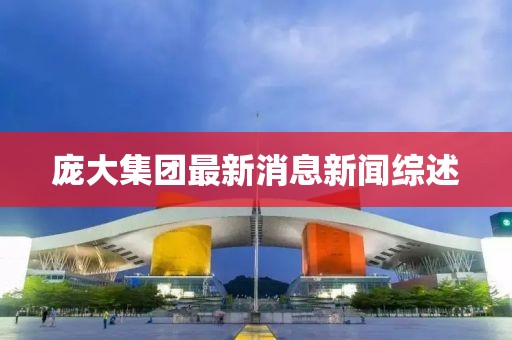 庞大集团最新消息新闻综述