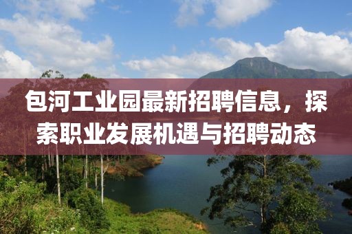 包河工业园最新招聘信息，探索职业发展机遇与招聘动态