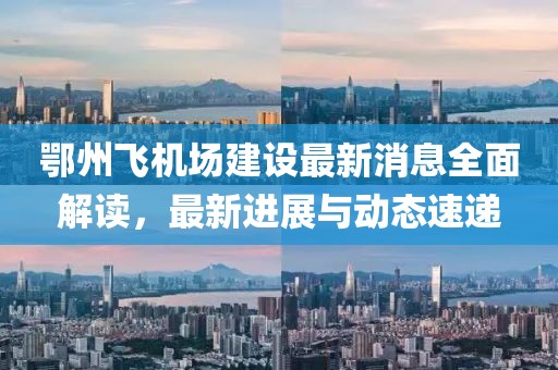 鄂州飞机场建设最新消息全面解读，最新进展与动态速递