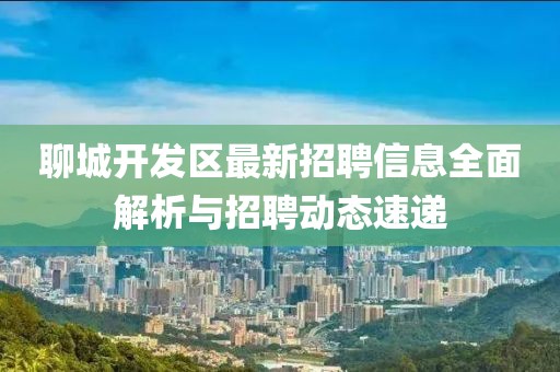 聊城开发区最新招聘信息全面解析与招聘动态速递