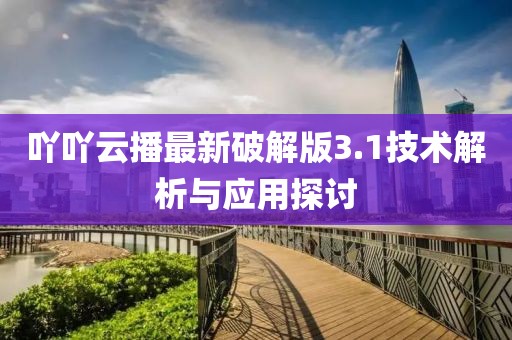 吖吖云播最新破解版3.1技术解析与应用探讨