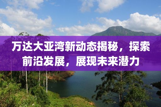 万达大亚湾新动态揭秘，探索前沿发展，展现未来潜力