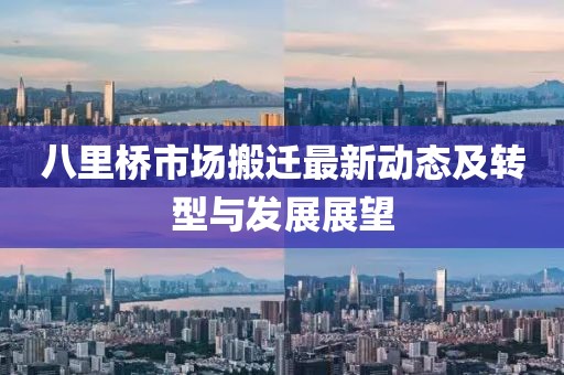 八里桥市场搬迁最新动态及转型与发展展望