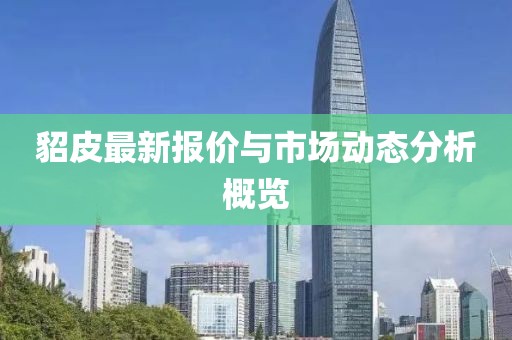 貂皮最新报价与市场动态分析概览
