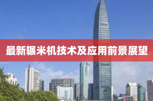 最新辗米机技术及应用前景展望