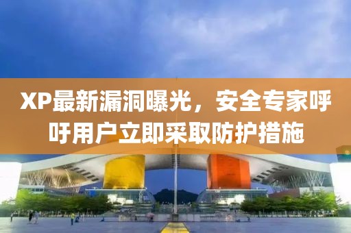 XP最新漏洞曝光，安全专家呼吁用户立即采取防护措施