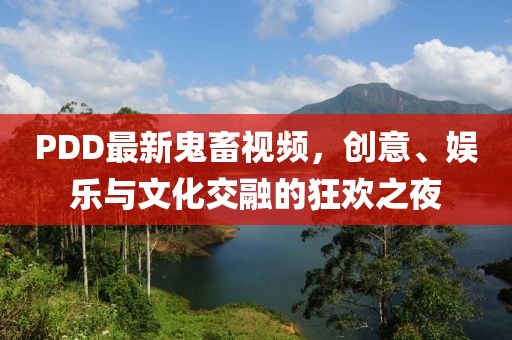 PDD最新鬼畜视频，创意、娱乐与文化交融的狂欢之夜
