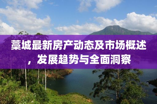 藁城最新房产动态及市场概述，发展趋势与全面洞察