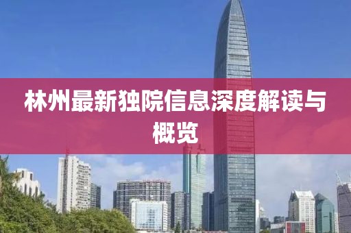 林州最新独院信息深度解读与概览