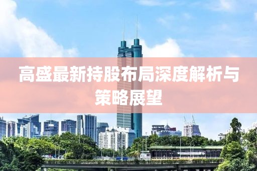 高盛最新持股布局深度解析与策略展望